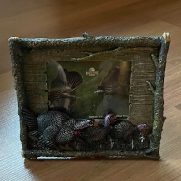 Unique 3D Turkey/Wood Picture Frame - NWOT - Picture 2 of 4